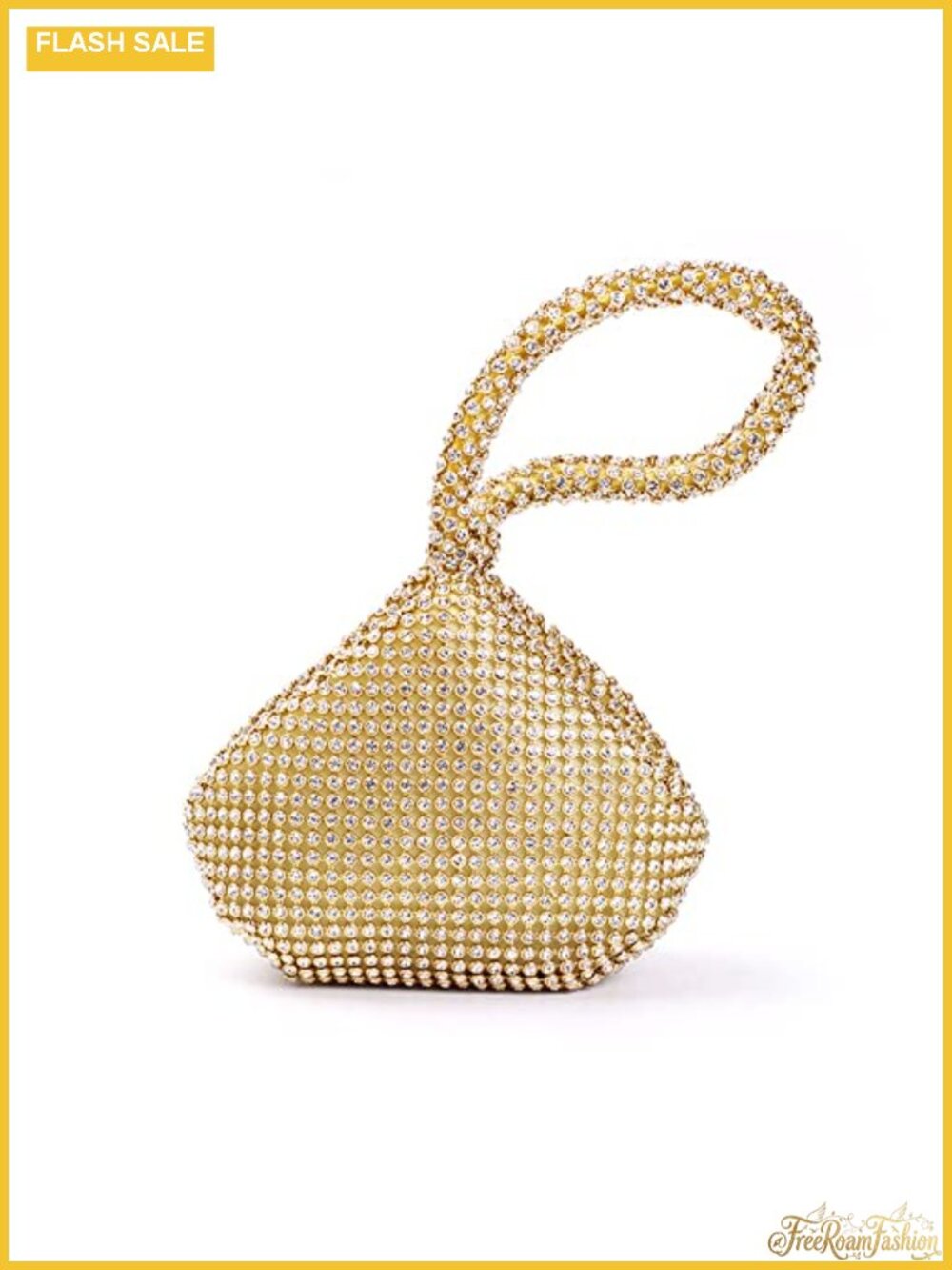 Glitter Rhinestone Triangle Evening Bag Party Prom Purse Wristlet Clutch